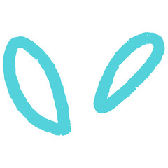 Pastel hand drawn abstract botanical plant