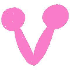 Pastel hand drawn abstract botanical plant