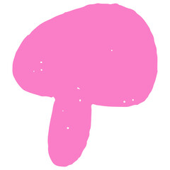 Pastel hand drawn abstract botanical plant