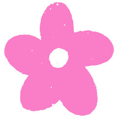 Pastel hand drawn abstract botanical plant