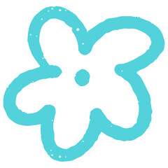 Obraz premium Pastel hand drawn abstract botanical plant