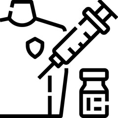 Injection icon symbol element