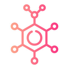 molecules gradient icon