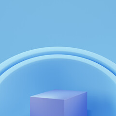 3d podium product cosmetic display