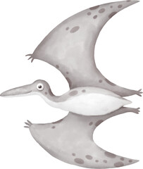 Cute dino character illustration © Anastasiya