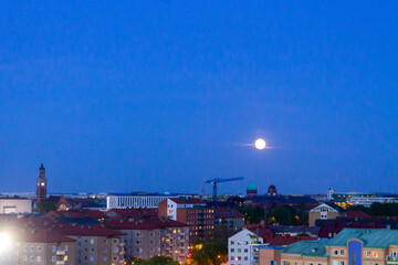 Malmo city at night