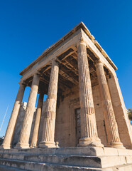 Obraz premium The Parthenon, temple on the Athenian Acropolis, Athens, Attica, Greece, beautiful summer view