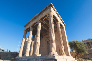 Naklejka premium The Parthenon, temple on the Athenian Acropolis, Athens, Attica, Greece, beautiful summer view