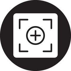 Obraz premium zoom glyph icon