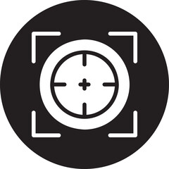 Obraz premium Center Focus glyph icon