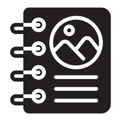 photo album glyph icon