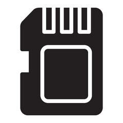 sd card glyph icon