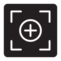 Fototapeta premium zoom glyph icon