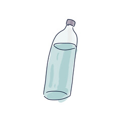 simple brush lifestyle easy doodle line art bottle