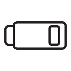 low battery line icon