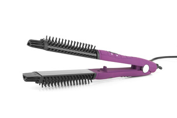 Hair straightener isolated