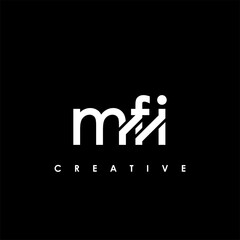 MFI Letter Initial Logo Design Template Vector Illustration