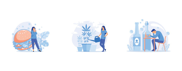Fototapeta premium Graphic of Infographic Element Design Templates with Icons and 4 Options or Steps, the path to the target's achievement, concept of meditation during working hours, set flat vector modern illustration