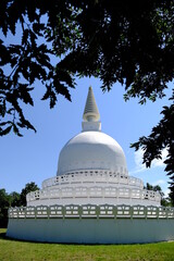 buddhist stupa in the sunshine