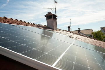 solar panels working at full capacity on a sunny day