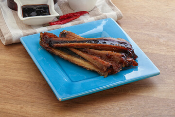 Roasted eel in unagi sause
