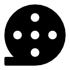 Film Reel Vector Icon