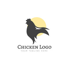 Fototapeta na wymiar Chicken logo design illustration icon