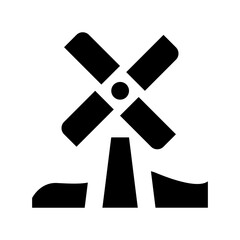 Windmill Vector Icon