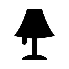 Obraz premium Table Lamp Vector Icon
