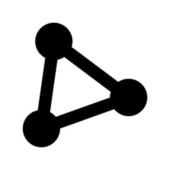 Molecular Structure Vector Icon