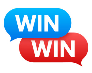 Fototapeta premium Win-win strategy. Partnership, Deal. Vector stock illustration.