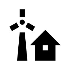 Windmill Vector Icon