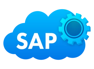 Foto op Plexiglas SAP Business process automation software. Cloud software. Vector stock illustration. © DG-Studio