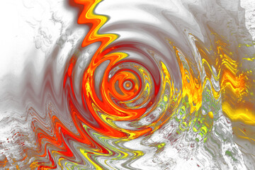 Abstract Swirl Wave Orange Liquid Background. Better Overlay for on the Dark Background. Swirl Fluid Melting Waves Flowing Liquid Motion Abstract Background