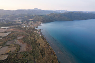 Aerial view of Akyaka - Muğla Turkey
