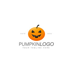 Pumpkin logo design icon illustration