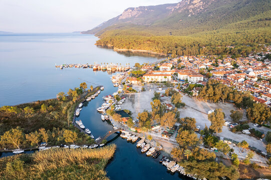 Aerial view of Akyaka - Muğla Turkey
