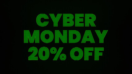 Cyber Monday 20 Percent Off
