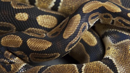 Background of snakeskin. Royal python skin