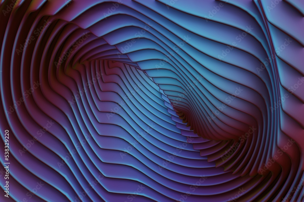 Poster Wonderful Abstract colourful swirls modern   background. Starburst dynamic wave. 3d rendering illustration  Background pattern for design.