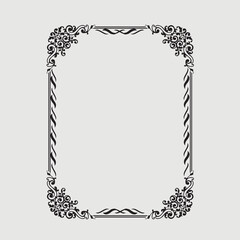 Frame, in the style of an ornament, Vector illustration eps 10, Art.