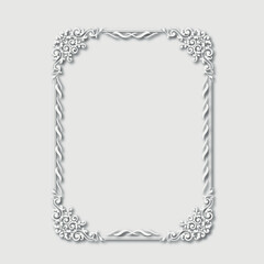 Frame, in the style of an ornament, Vector illustration eps 10, Art.