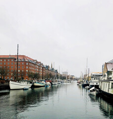 Fototapeta na wymiar Nyhavn port view in Copenhagen