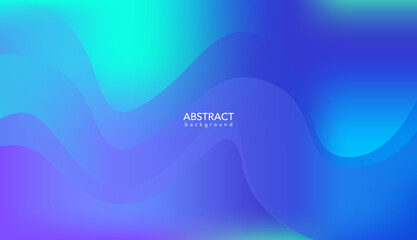 Abstract blue wave background, Blue banner