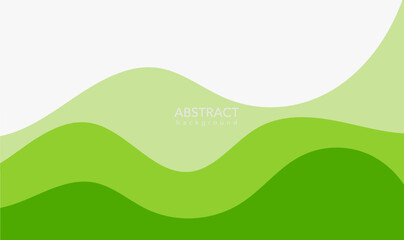 Abstract Green background with waves, Green background, Green banner