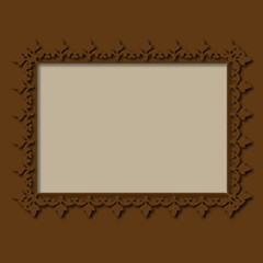 Frame, in the style of an ornament, Vector illustration eps 10, Art.