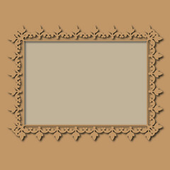 Frame, in the style of an ornament, Vector illustration eps 10, Art.