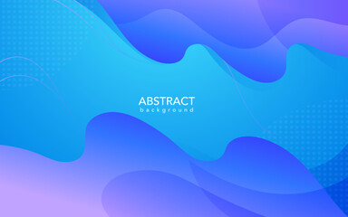 Abstract blue background with waves, Blue banner