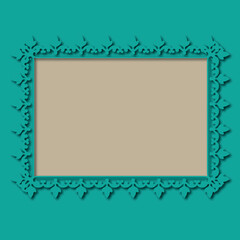 Frame, in the style of an ornament, Vector illustration eps 10, Art.