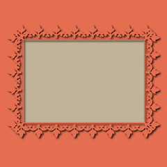 Frame, in the style of an ornament, Vector illustration eps 10, Art.
